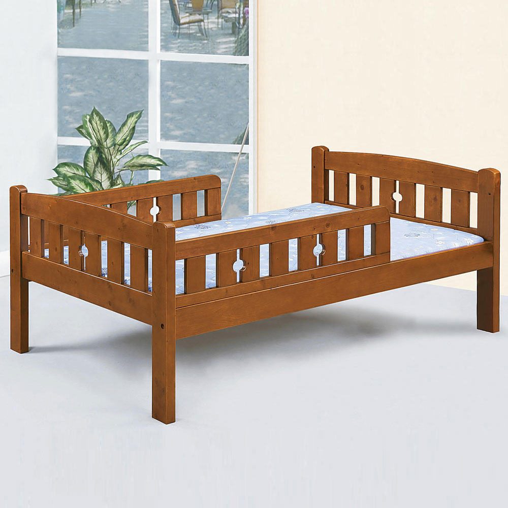 Homelike 赫爾本護欄床架組-單人3.5尺(不含床墊)