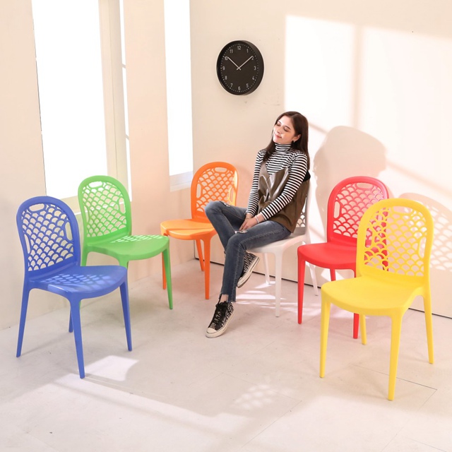 BuyJM MIT多彩貝殼線條造型餐椅/休閒椅