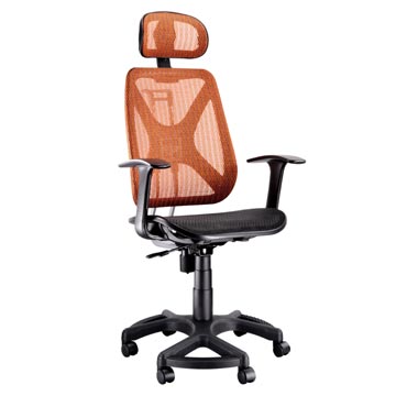 AS-OA系列安士姆艷橘色高級辦公椅-59x69x126cm