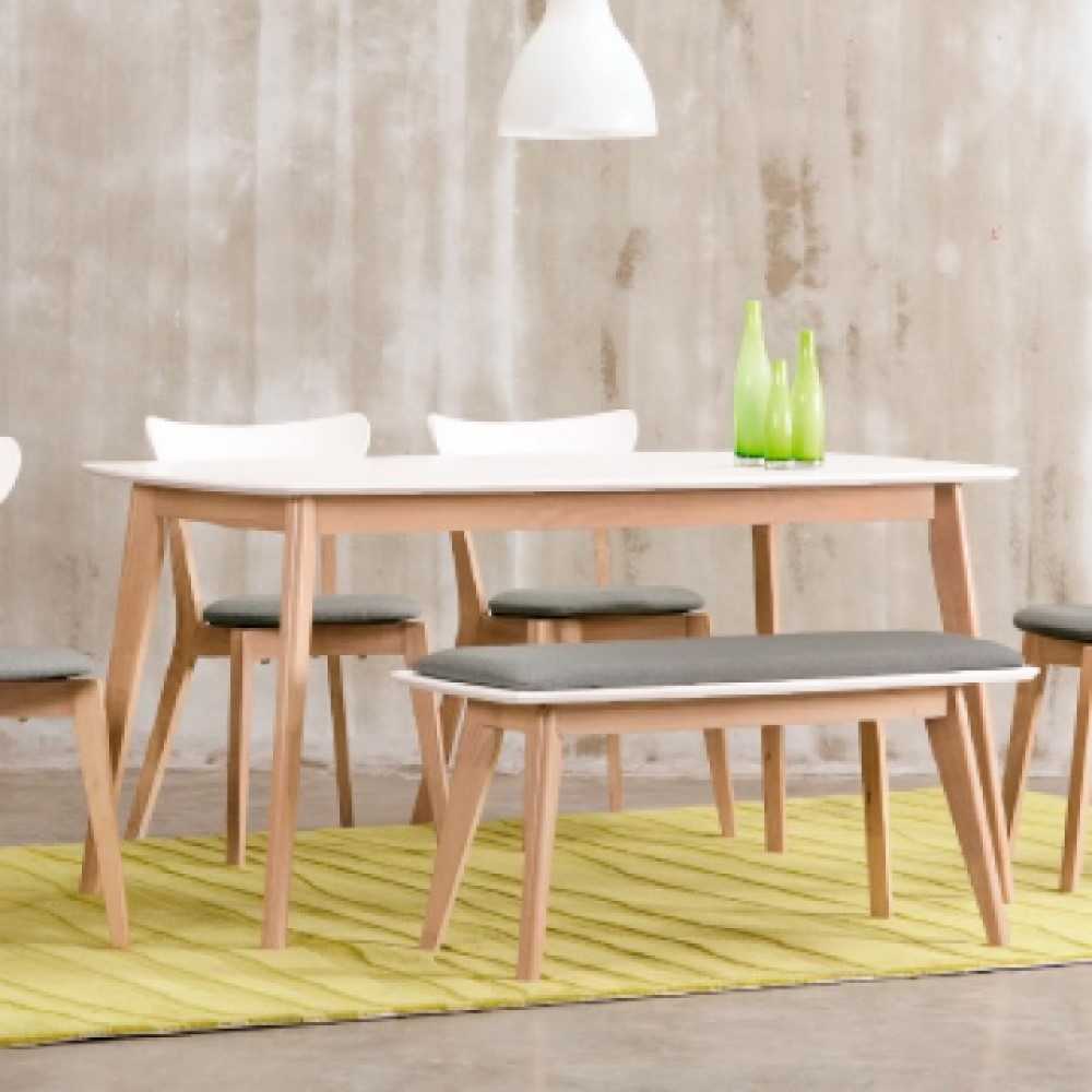 AS-派特蘿配色餐桌椅組(1桌4椅)-120x75x74.5cm