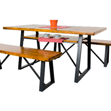 AS-賽拉集層柚木5尺餐桌-150x90x75cm