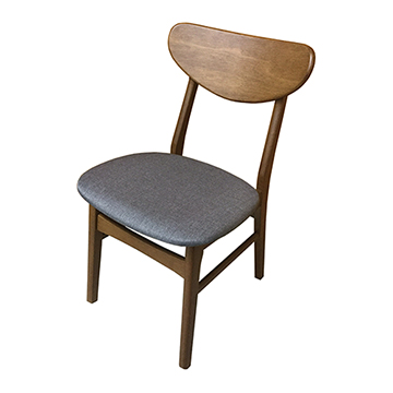 AS-Arlene淺胡桃色灰布實木餐椅-45.5x46x78cm