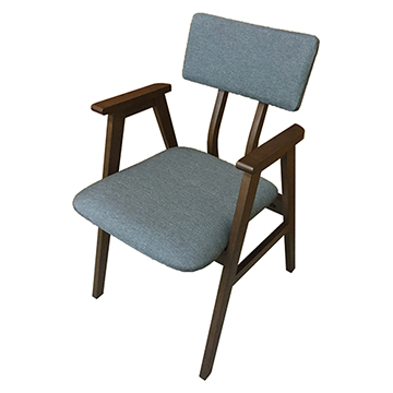 AS-Gail山毛櫸灰布面實木餐椅扶手椅-48.5x52x81cm