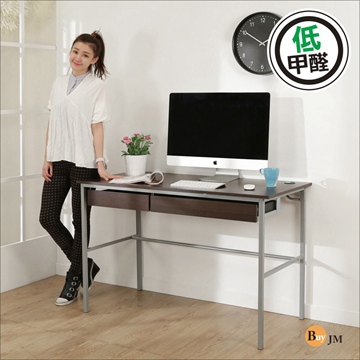 BuyJM簡單型防潑水低甲醛粗管雙抽屜工作桌(寬120cm)