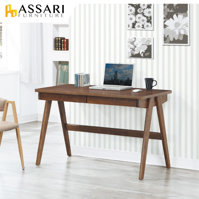 ASSARI-田園A字書桌(寬120x深60x高75cm)