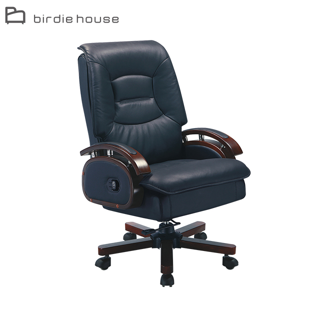 Birdie-歐恩黑色半牛皮主管椅/辦公椅