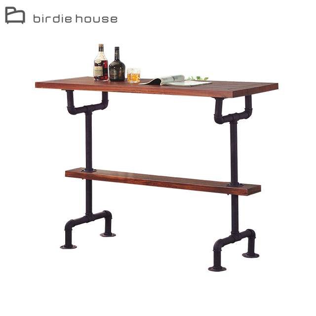 Birdie-奧德曼4.7尺工業風造型水管吧檯桌/長桌