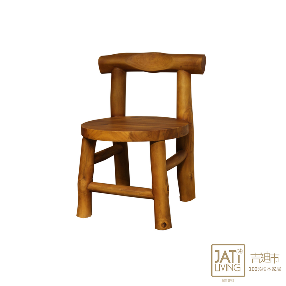 【吉迪市柚木家具】古木休閒單人椅/椅凳/休閒椅 -pc