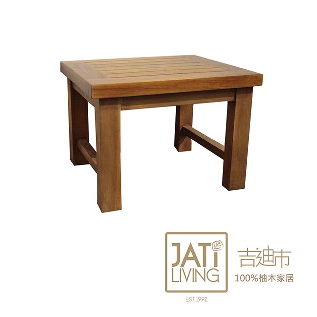 【吉迪市柚木傢俱】簡約原木方形板凳/椅凳(小)-pc