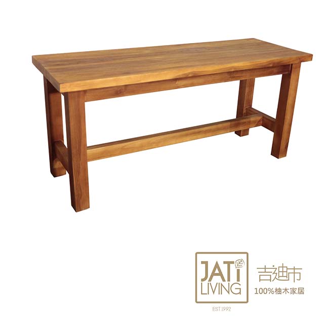 【吉迪市柚木家具】簡約原木長凳/椅凳-pc