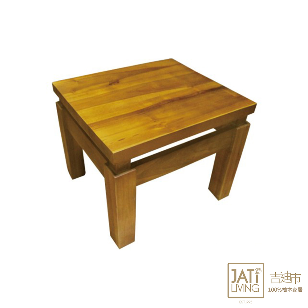 【吉迪市柚木家具】全柚木簡約造型小方板凳/椅凳-pc
