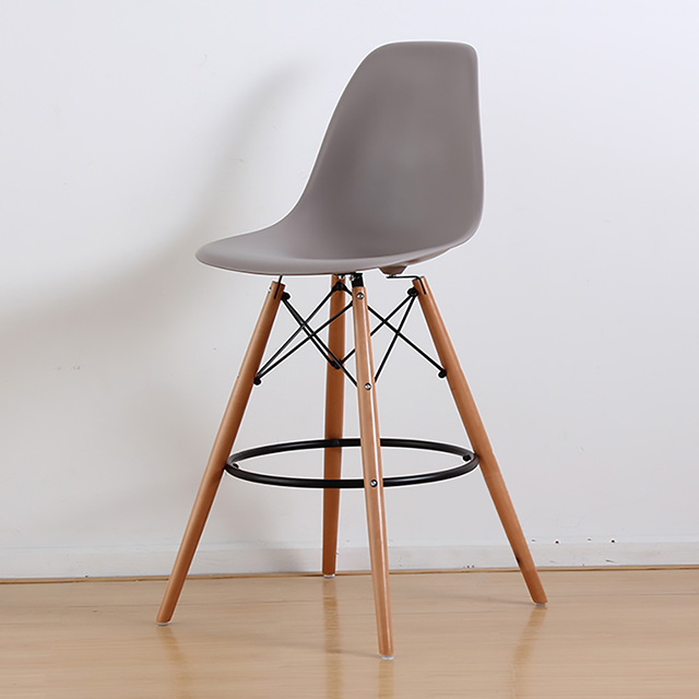 E-home 兩入組 EMSH北歐經典造型吧檯椅-六色可選