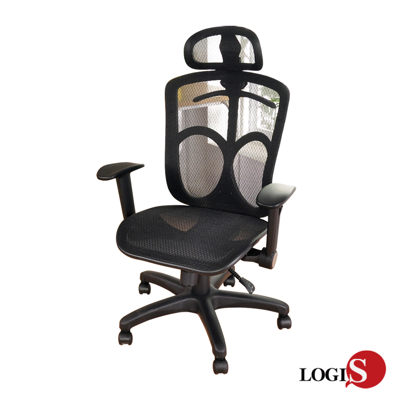 D810 推薦款!!奈野盾牌護腰壓框式全網辦公椅