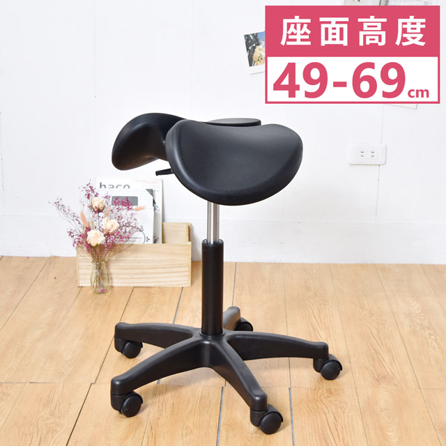 凱堡 人體工學曲面工作椅(高款)-高49-69cm 美容椅/吧檯椅/旋轉椅