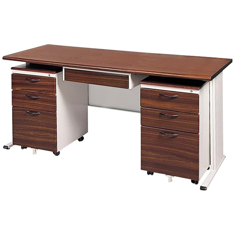 【時尚屋】BTH(淺灰)胡桃木紋色辦公桌櫃組BTH-150C2(150CM)