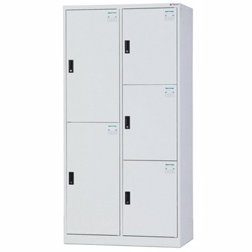【時尚屋】HDF多用途3x6尺鋼製5格置物櫃HDF-BL-2505