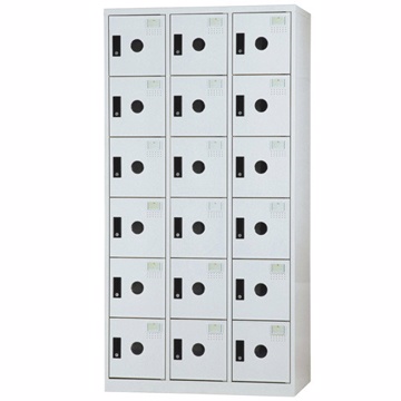【時尚屋】DF多用途3x6尺鋼製18格置物櫃DF-E5018F