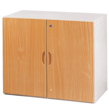 【時尚屋】二層開門式鋼木櫃Y107-6/可選色