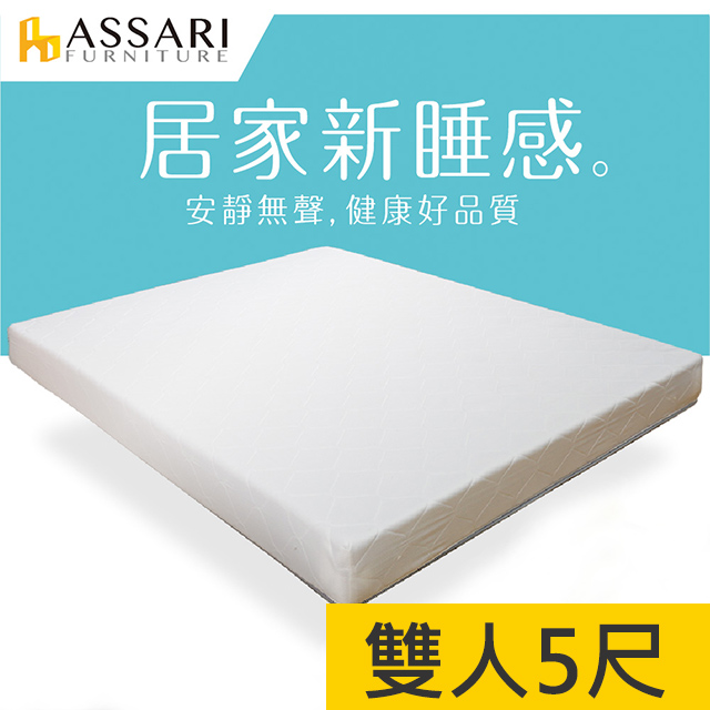 ASSARI-日式高彈力冬夏兩用彈簧床墊-雙人5尺