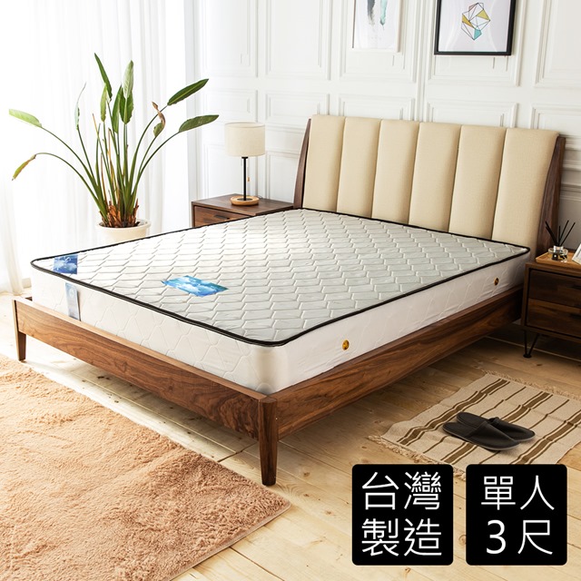 【時尚屋】莎曼撤防潑水蜂巢二線3尺單人獨立筒彈簧床墊GA8-23-3