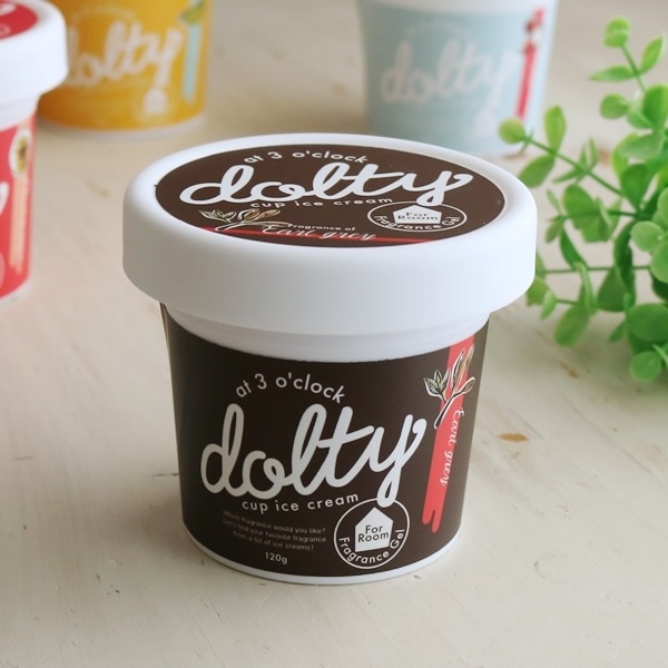 日本【Dolty】杯裝冰淇淋香氛凝膠-伯爵茶