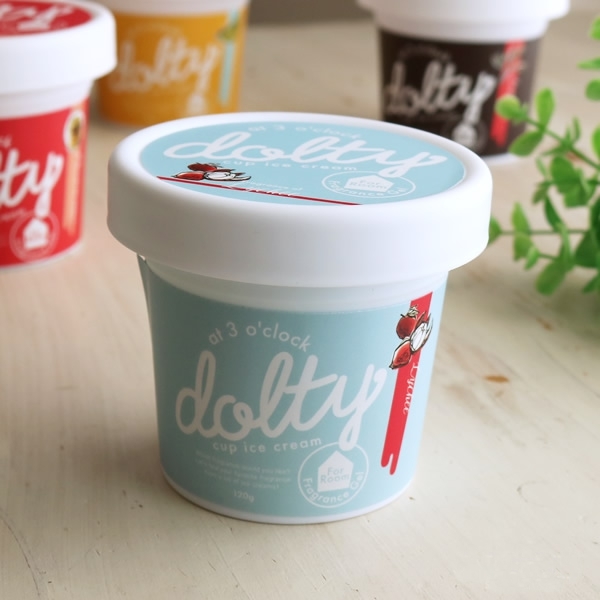 日本【Dolty】杯裝冰淇淋香氛凝膠-荔枝