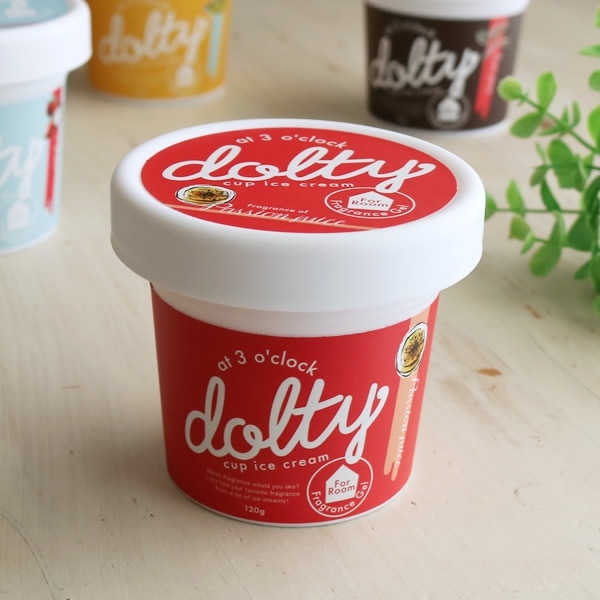日本【Dolty】杯裝冰淇淋香氛凝膠-百香果汁
