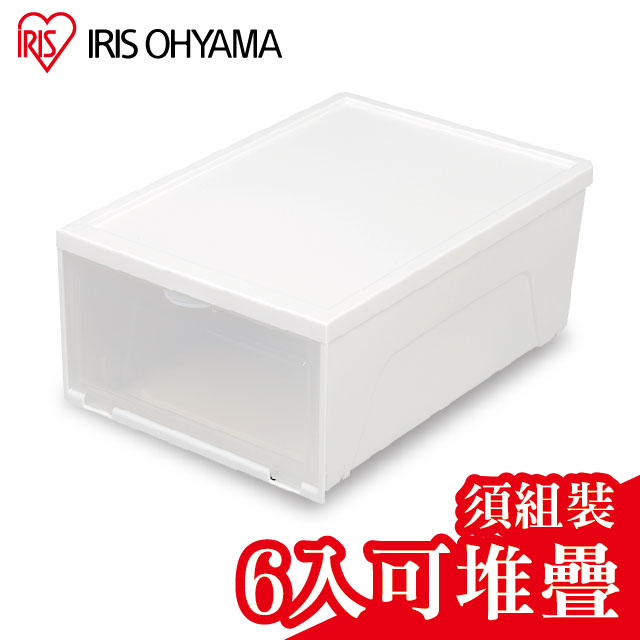 【IRIS OHYAMA】日本愛麗思透明收納鞋盒 NSB340 6組裝