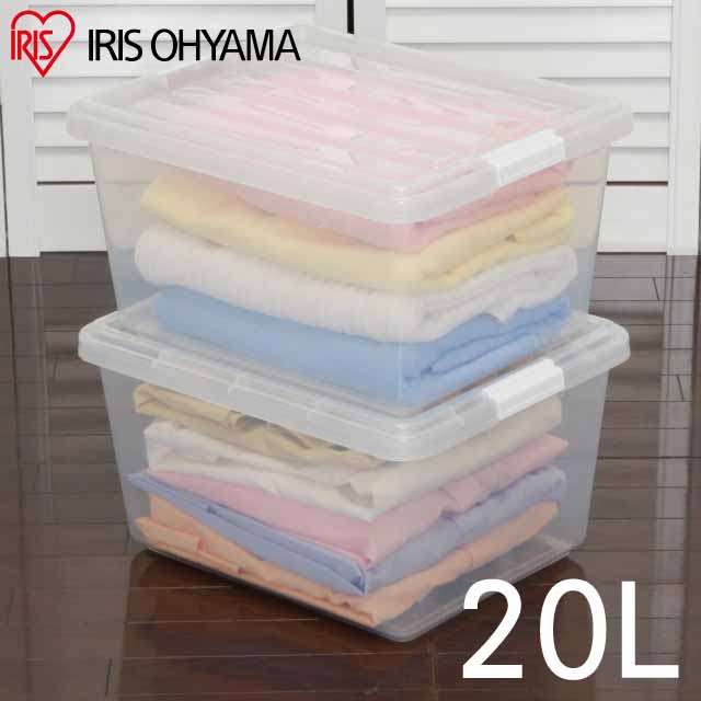 【IRIS OHYAMA】日本愛麗思1入20L透明收納箱 CB-25