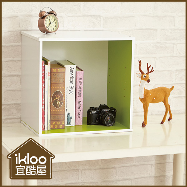 【ikloo】現代風二格收納櫃/置物櫃◆兩色可選◆