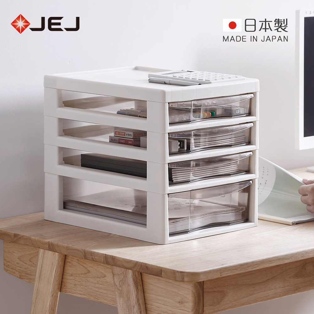 【nicegoods】日本JEJ 辦公桌上型A4文件收納櫃-1大抽3小抽