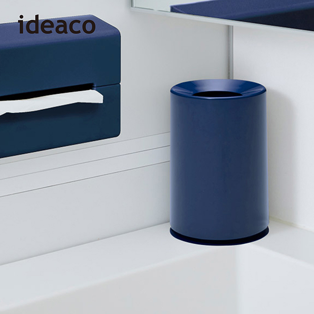 【日本IDEACO】摩登圓形桌邊垃圾桶-1.2L
