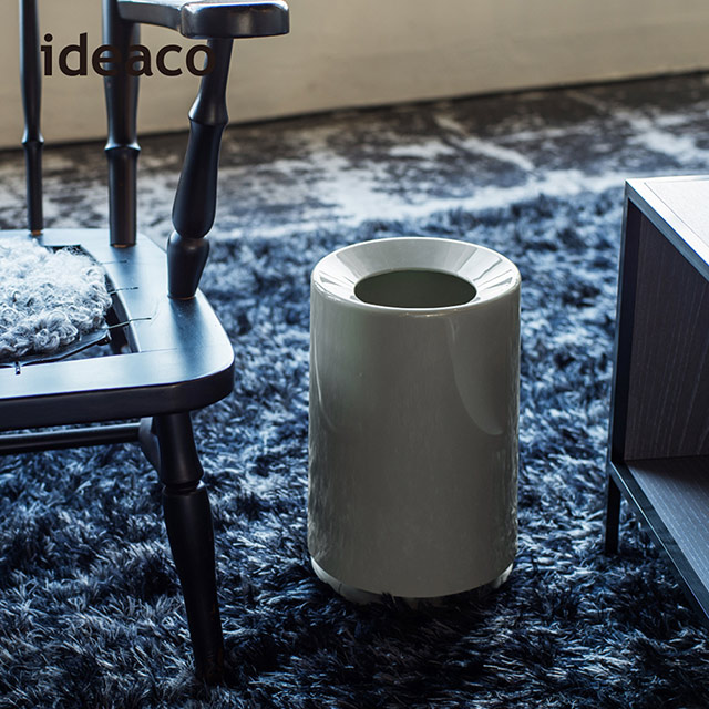 【日本IDEACO】摩登圓形家用垃圾桶-6L