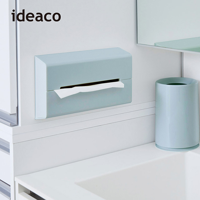 【日本IDEACO】ABS壁掛/桌上兩用面紙架