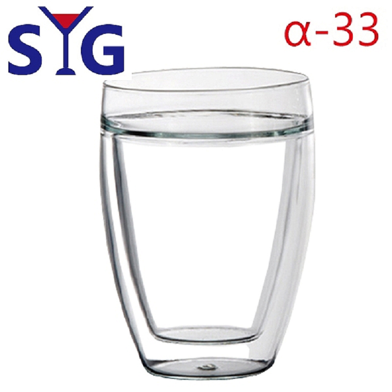 SYG耐熱玻璃雙層杯314cc-DW314
