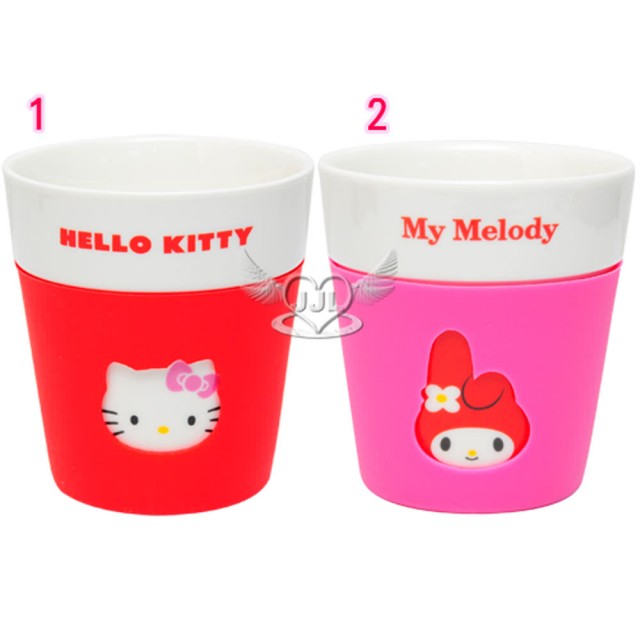 HELLO KITTY美樂蒂馬克杯杯子附隔熱套280ml 2選1 36151101【小品館】