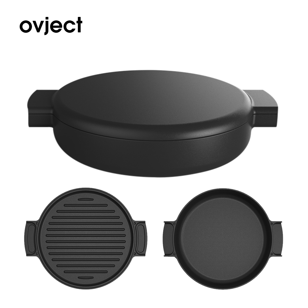 Ovject 日本原裝進口兩用琺瑯鑄鐵鍋《O-THP-23》