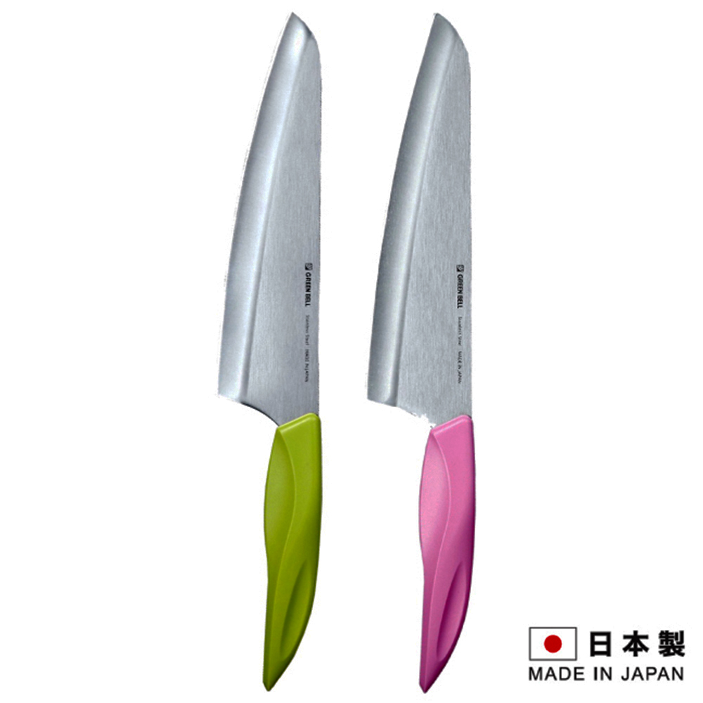 日本製造GREEN BELL不銹鋼料理刀-大290mm(紅/綠兩色隨機)EP-G202-1