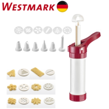 《德國WESTMARK》餅乾塑膠模型擠壓桶(附6種嘴頭)