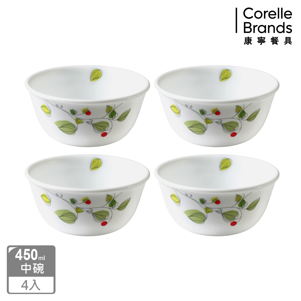 CORELLE 康寧 綠野微風4件式餐盤組-D01