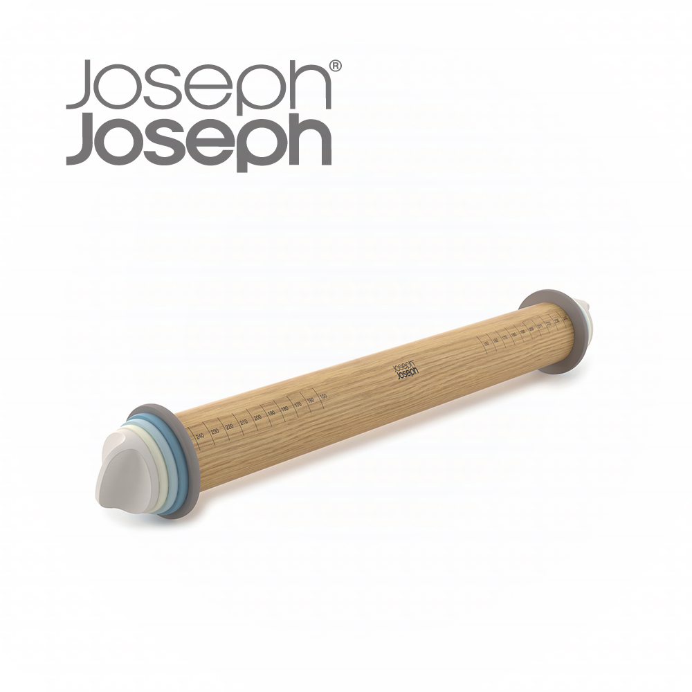 Joseph Joseph 厚度可調桿麵棍(灰藍)