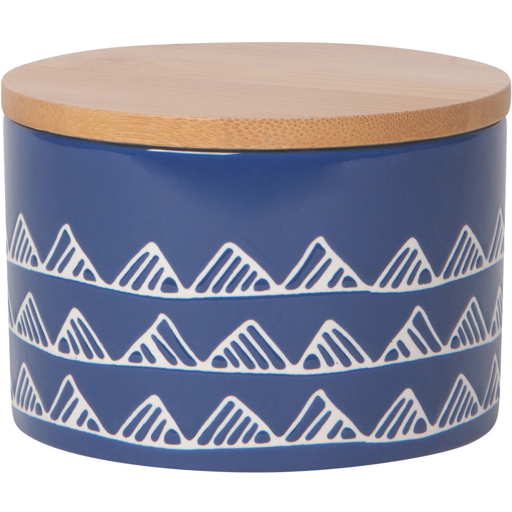 NOW 竹蓋陶製密封罐(藍山丘375ml)