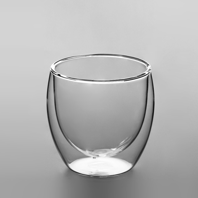 【FEW fu】雙層透明玻璃杯 (日本清酒杯、茶杯) - 80ml (2入)