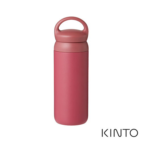 日本KINTO 提式輕巧保溫瓶 500ml-玫瑰紅