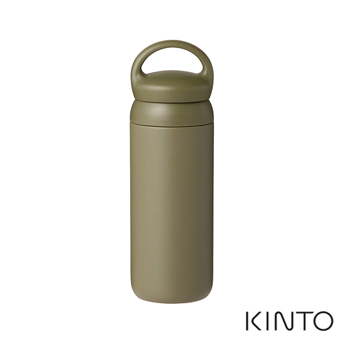 日本KINTO 提式輕巧保溫瓶 500ml-灰綠