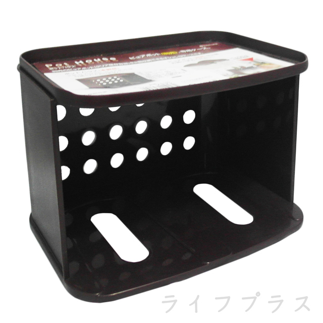 inomata置物架-咖啡色-2入組