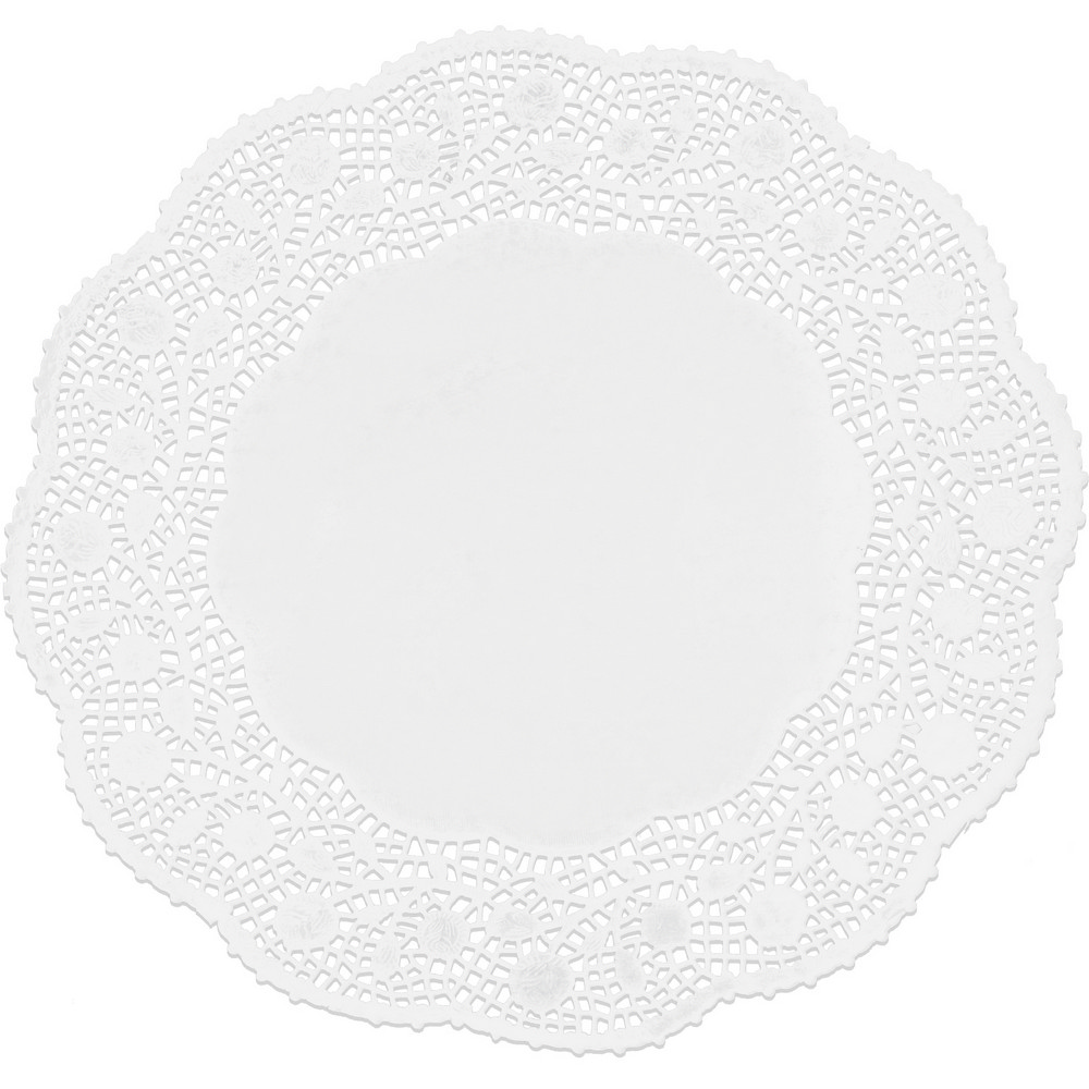 IBILI 蕾絲花邊蛋糕紙墊10入(圓34cm)