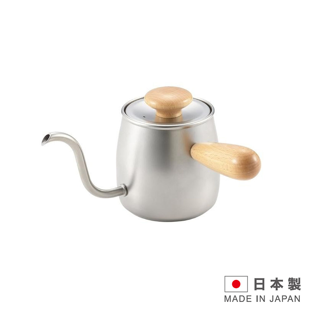 MIYACO 日本製造 米雅可不銹鋼沖茶咖啡壺0.4L(原色) FU-MCO-5