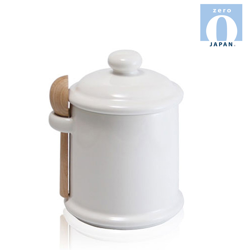 【ZERO JAPAN】陶瓷儲物罐(白)300ml