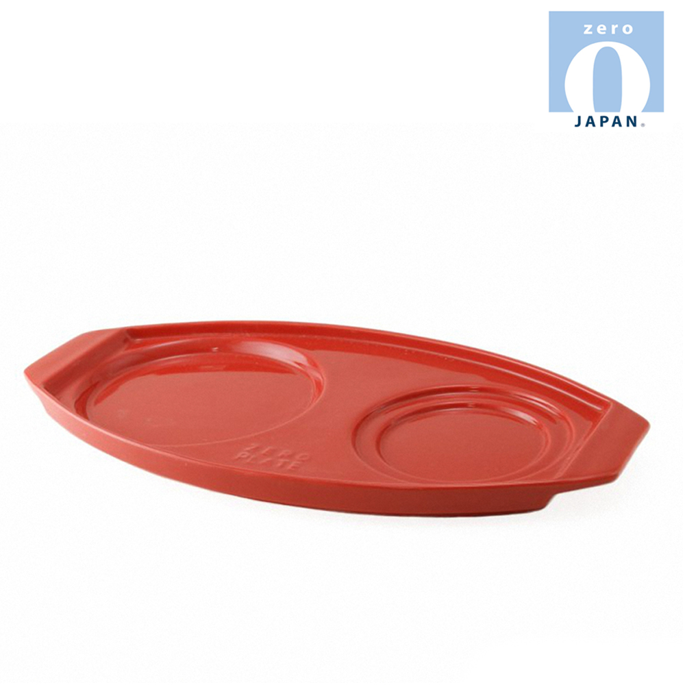 【ZERO JAPAN】陶瓷典雅造型托盤(蕃茄紅)